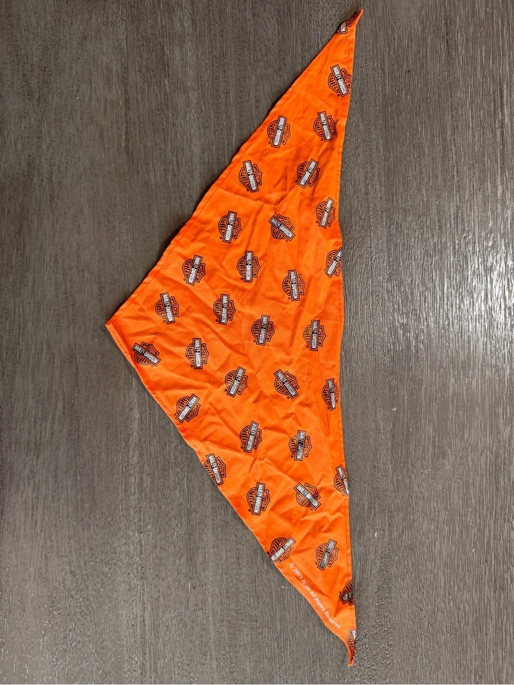 Harley-Davidson Bandana Orange Logo